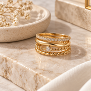 SORAVYN™ HaloStack Ring Set