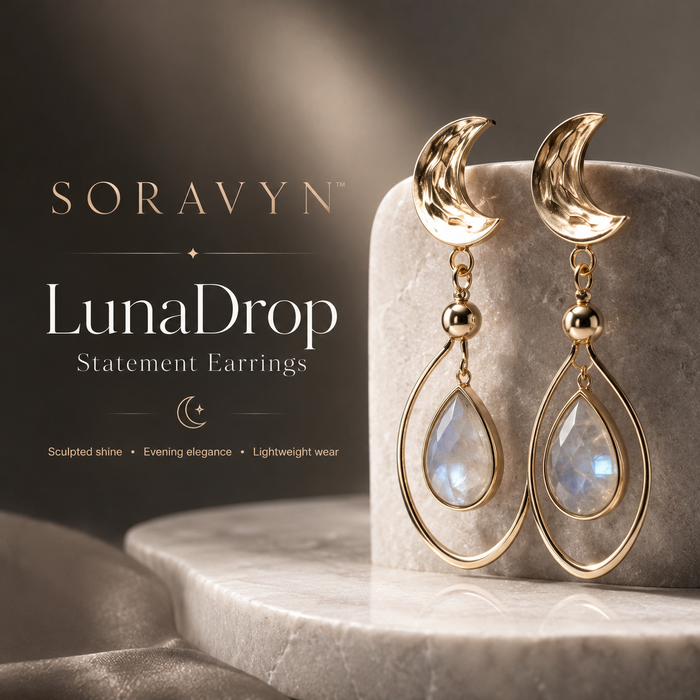 SORAVYN™ LunaDrop Statement Earrings