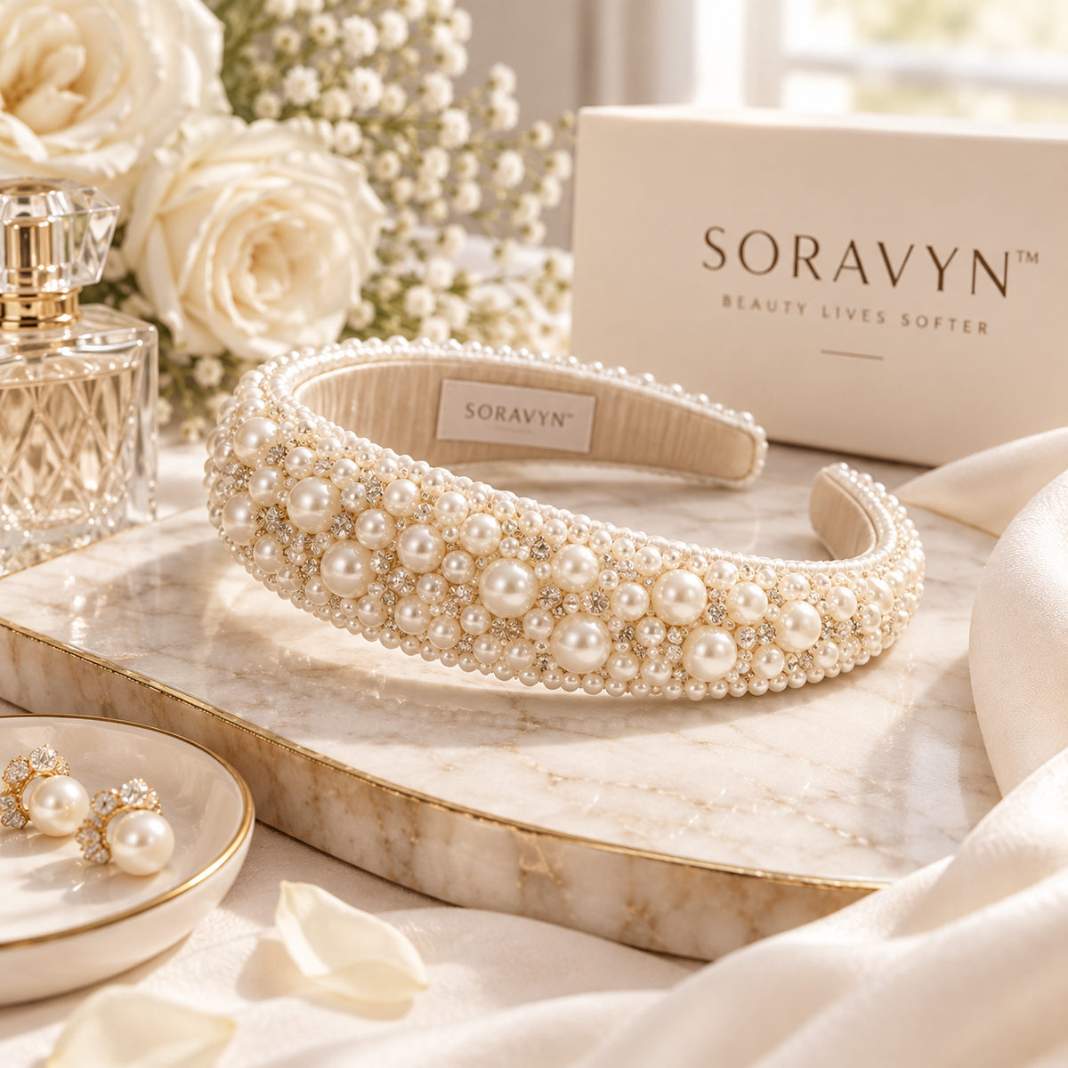 SORAVYN™ PearlCrown Headband